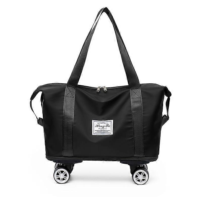 Large Capacity Travel Duffle Bag With Wheels, Portable Lightweight Overnight Bag For Women