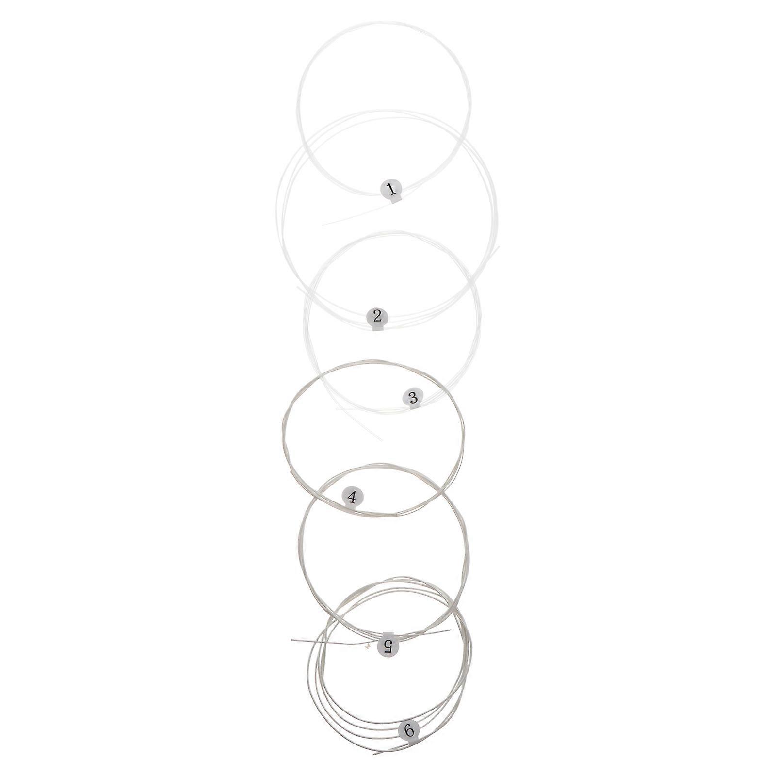 6 Pcs Guitar Accessories 6 String Guitar Replacement Acoustic Guitar Strings Guitar Strings Acoustic 6 String
