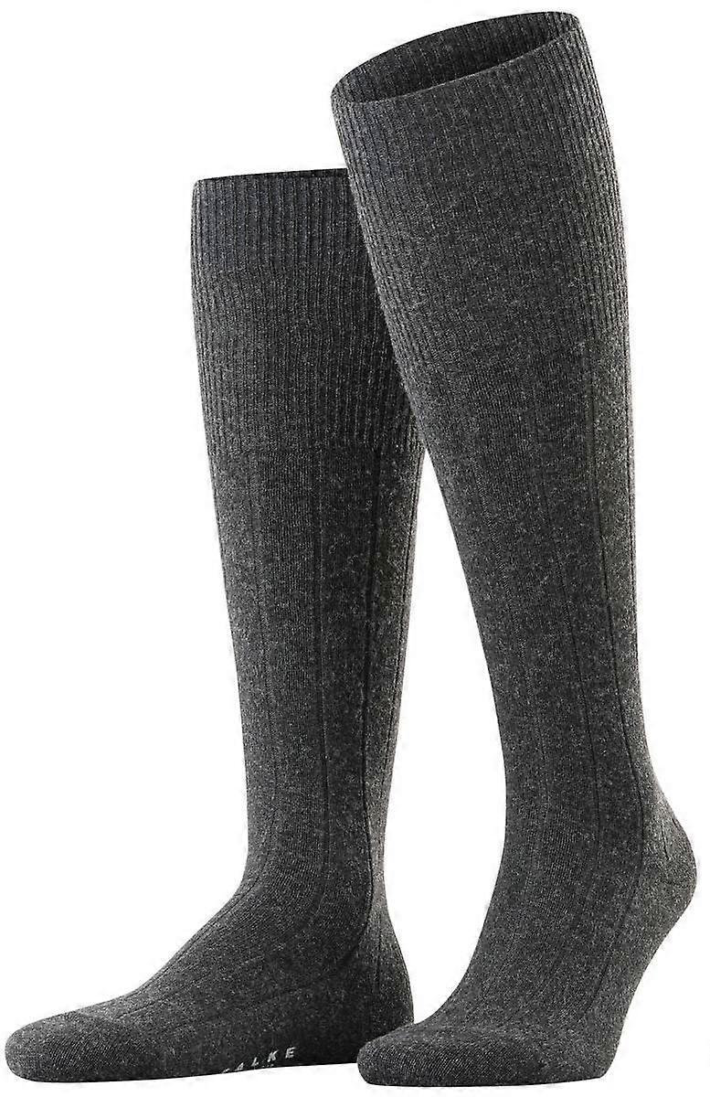 Falke Lhasa Rib Knee High Socks - Anthra Mel Grey