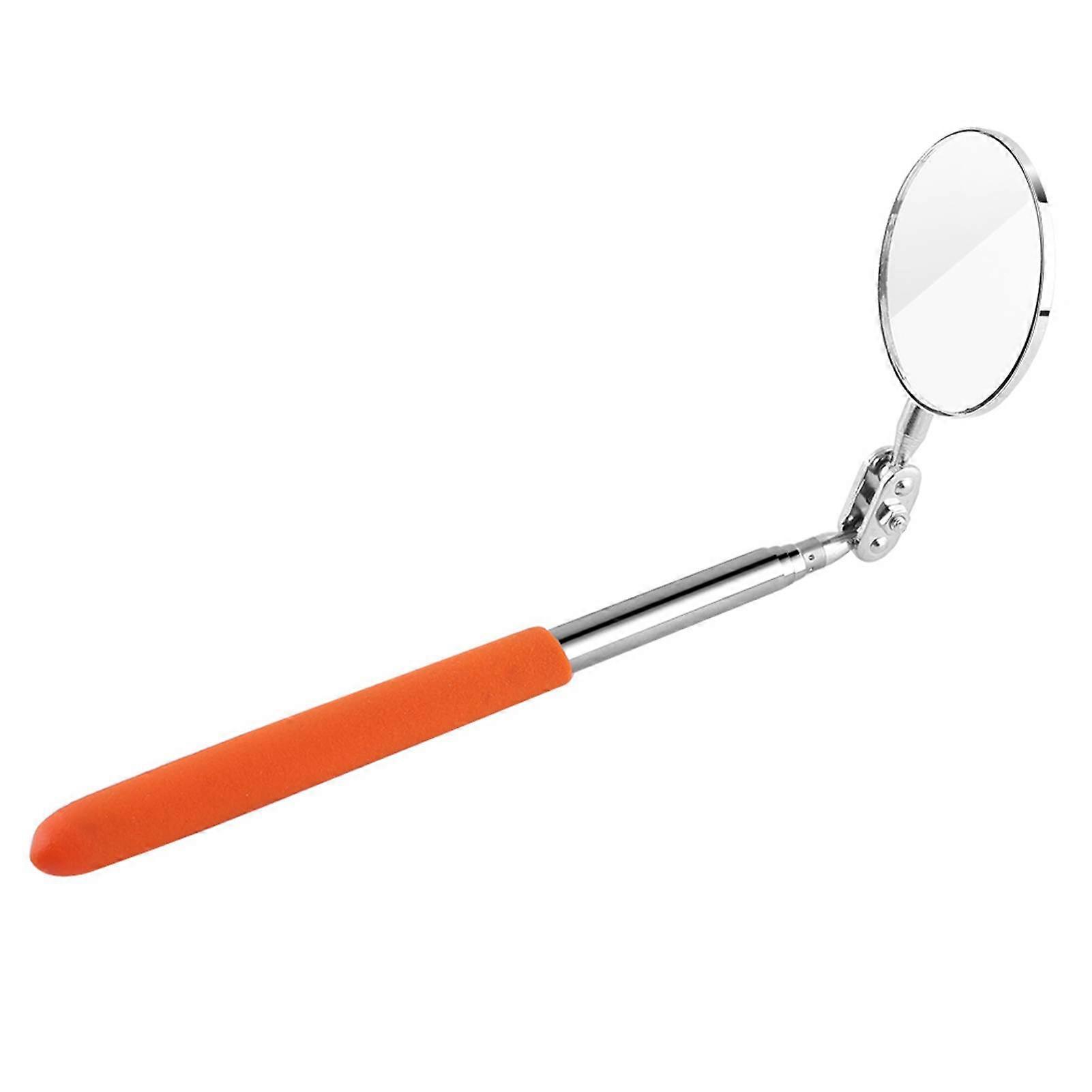 Car Telescopic Inspection Mirror Extending Detection Round Lens Hand Tool 50*600mm Grip Cover