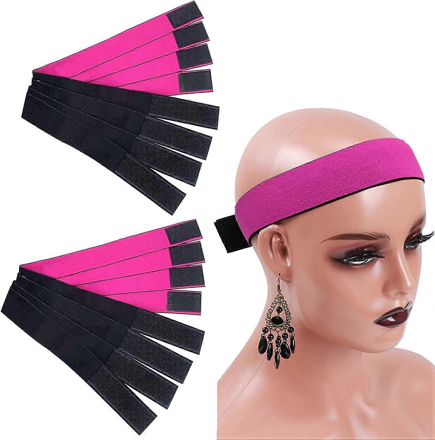 Elastic Bands for Wig Edges, 8 Pack Wig Bands, Wig Bands Edge to Edge, Wig Bands Edge to Edge, Wig A