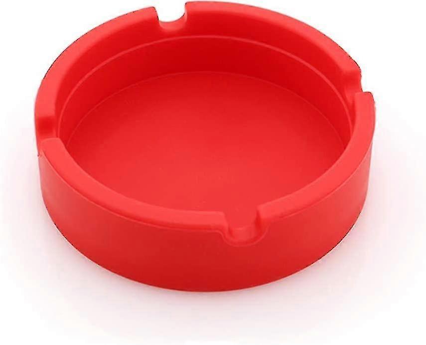 1 Pack High Temperature Resistant Round Silicone Ashtray Household Items Articles