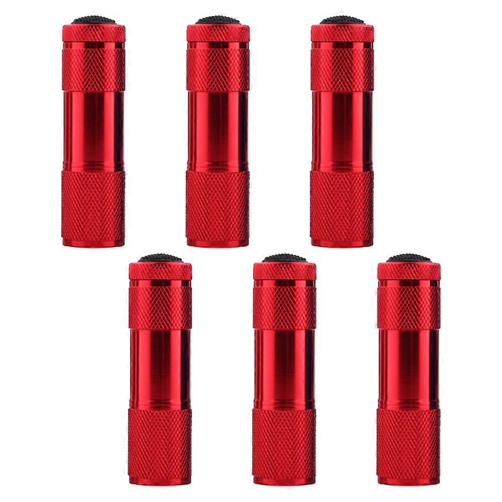 6pcs 9led violet light flashlight, UV money detector lamp