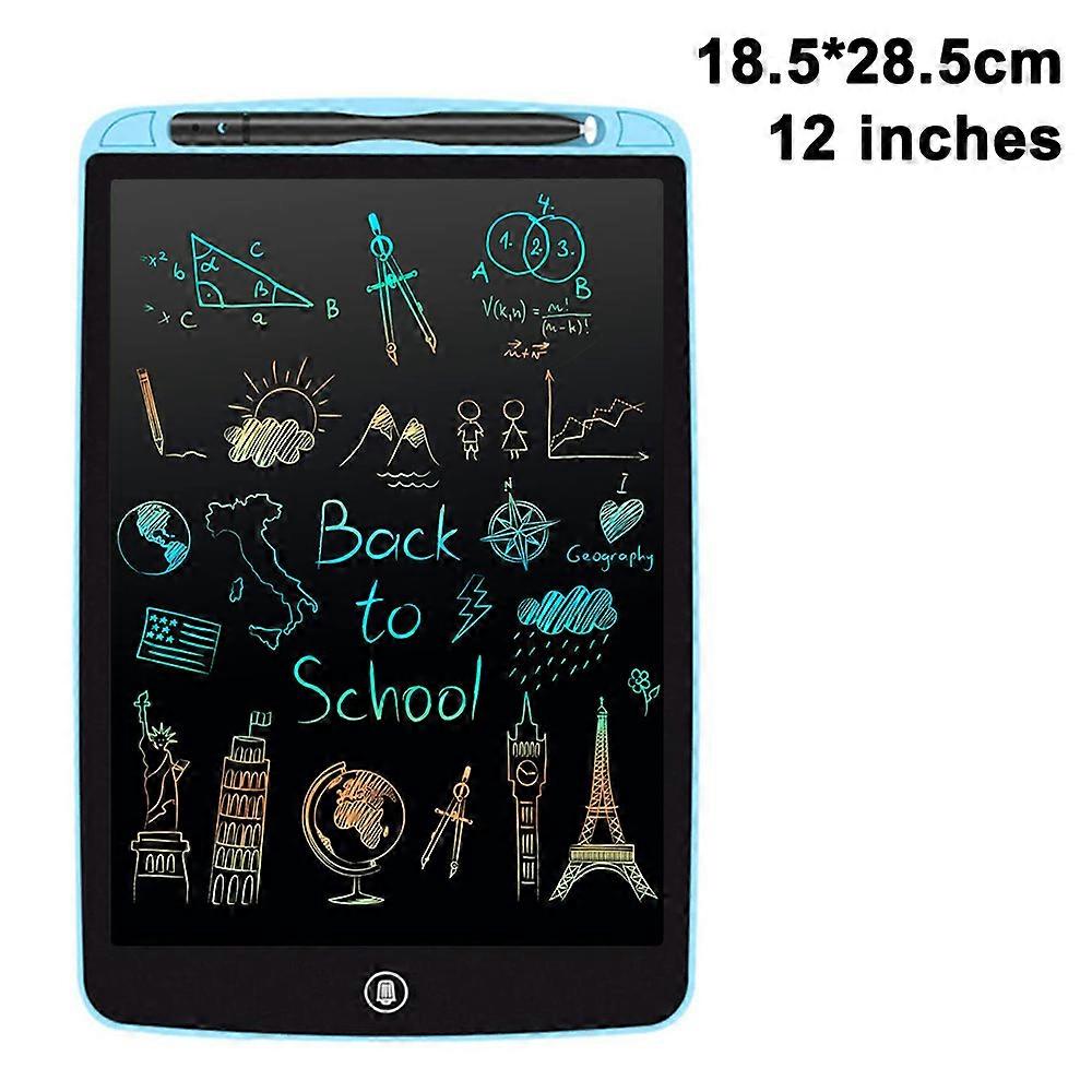 Portable LCD Writing Tablet - 10/12 Inch Electronic Drawing Pad - Paperless and Convenient