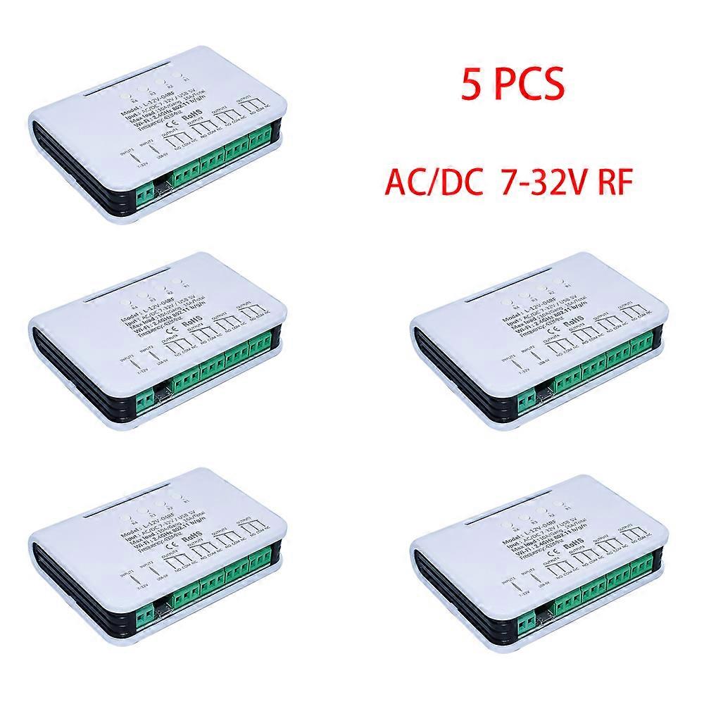 5x Smart Home Module 4CH 10A Relays WIFI Wireless Universal Switch Smart Remote Work with Alexa Google Home APP