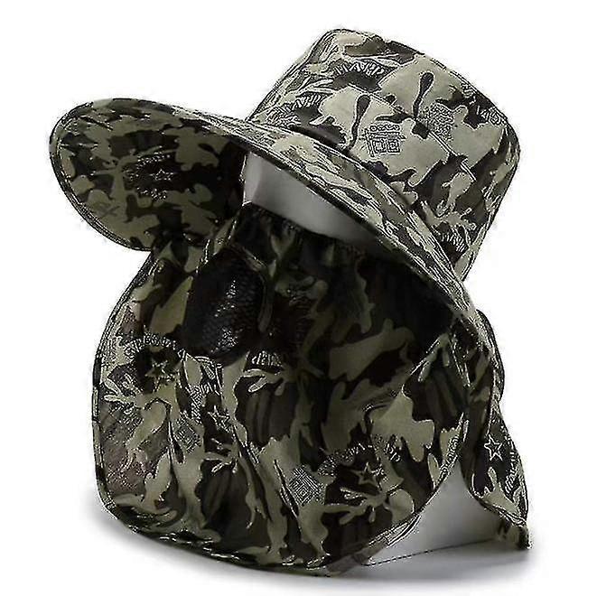 Fishing Hat,sun Cap With Upf 50+ Sun Protection And Neck Flap,for Man And Women