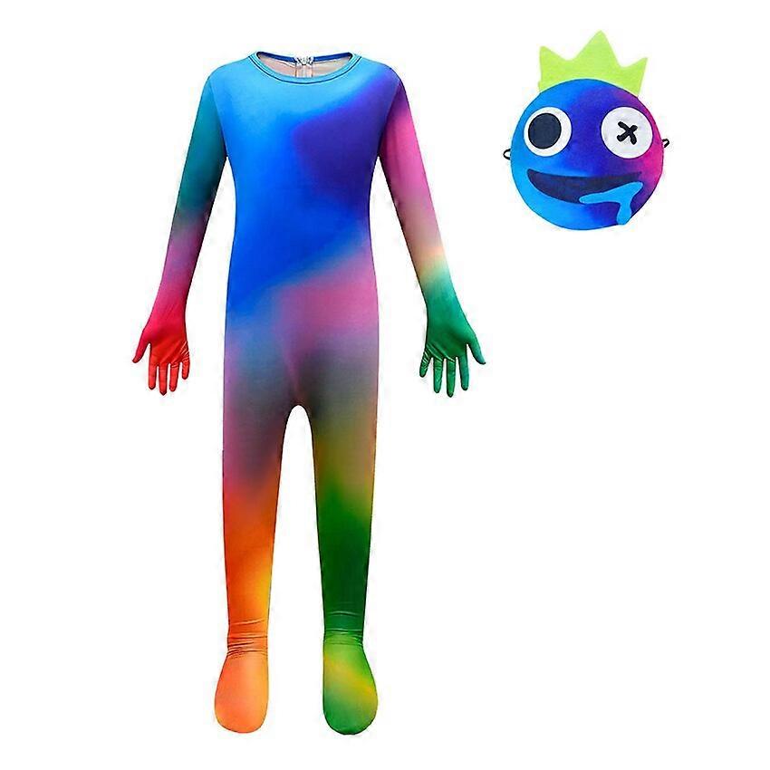 Sssxv Rainbow Game Cosplay Anime Figure Halloween Costumes Pour Enfants Robes de fête Combinaisons M