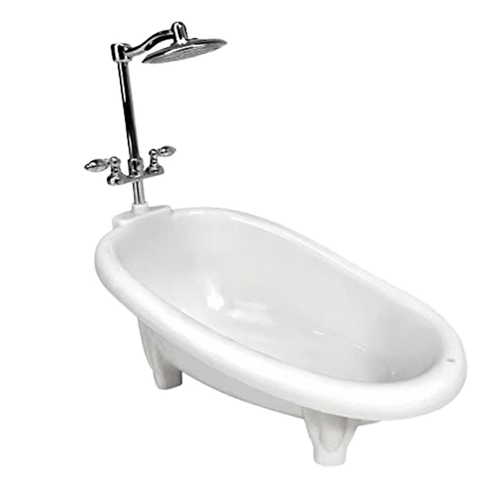 Doll House Miniatures Bathtubs Minaiture Bathroom Modern-Life Model Toy Simulation Bathroom Accessories Kids Pretend Toy
