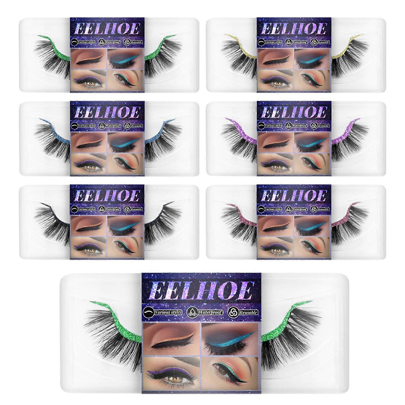Faux Eyelashes Natural Look Wispy Extension Long Lashes False Eyelashes For Women Girls New