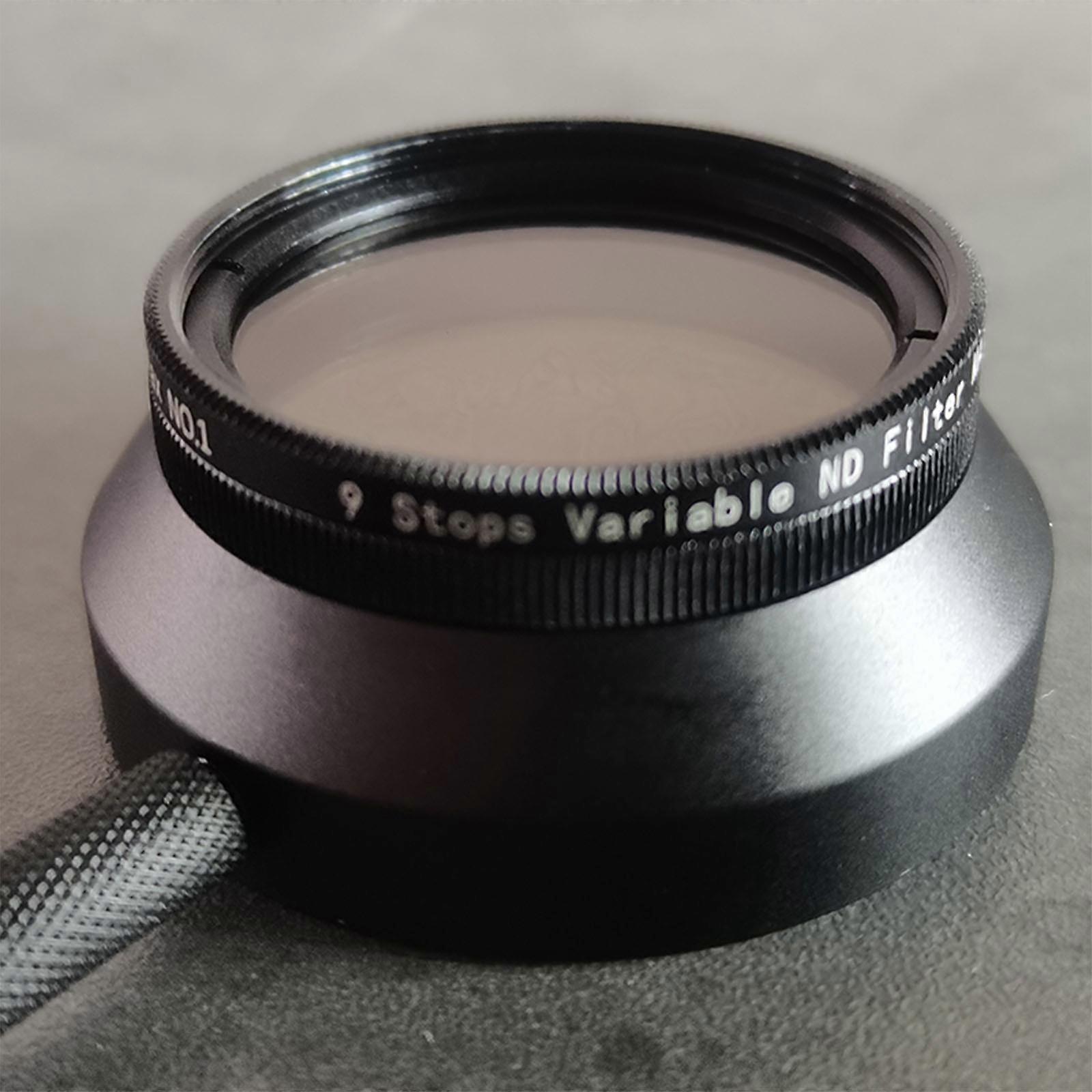VELEDGE 9-Stop Density Adjustable Viewing Filter with A 2X To 512X Filter Variable 9-Stop Density Adjustable Viewing Filter