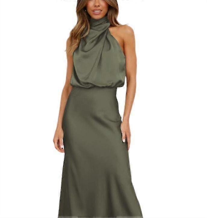 Rochie lunga plisata plisata de vara pentru femei