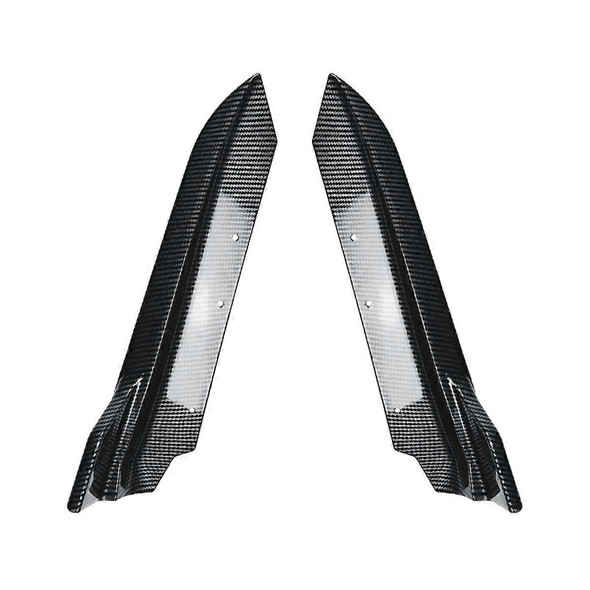 For 3 Series E90 2005-2012 Rear Bumper Lip Angle Diffuser Splitter Spoiler Protector Carbon Fiber