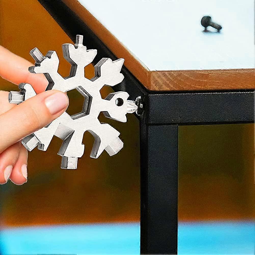 Snowflake Tool 18-in-1 Stainless Steel Multi-tool, Snowflake Multi-tool