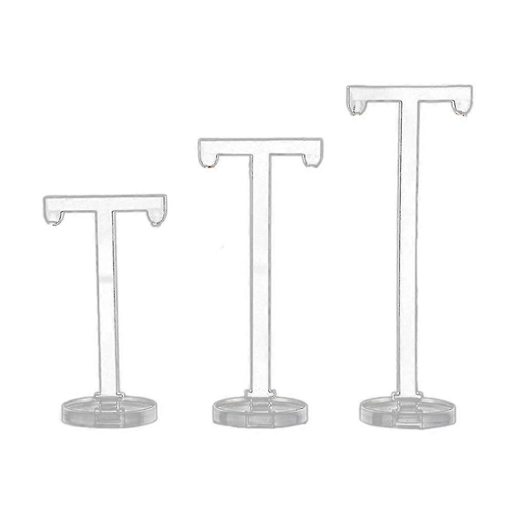 3pcs Acrylic T Shape Earring Display Earring Holder Earring Stand