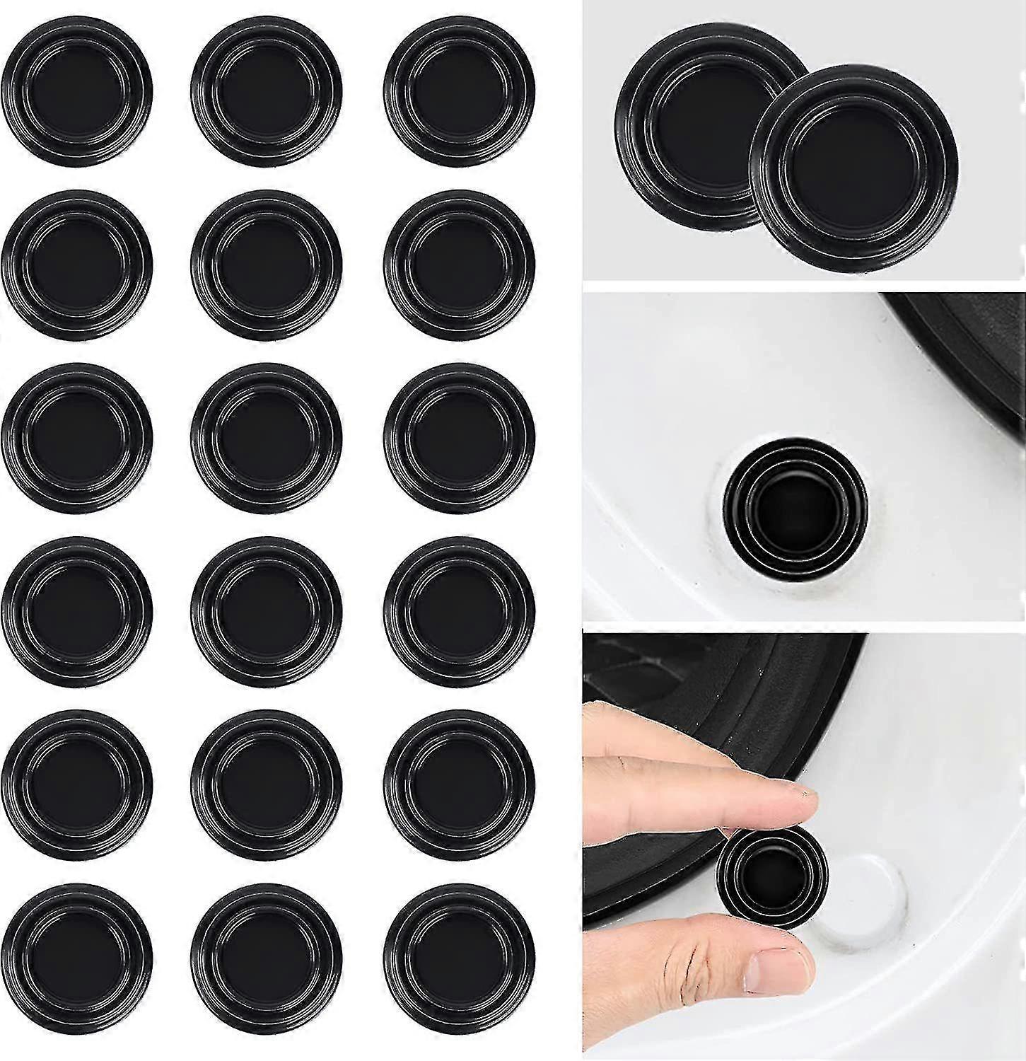 18pcs Car Door Shock Stickers Vehicle Door Absorber Soundproof Buffer Pads
