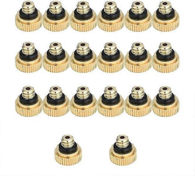 Brass Misting Nozzles - 0.4mm Unc 10/24 - Low Pressure Atomizing Misting Sprayer