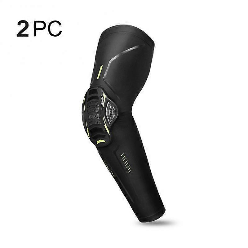 2PC Sports Coderas a prueba de choques Protector de mangas de brazo de compresión para fútbol de baloncesto al aire libre