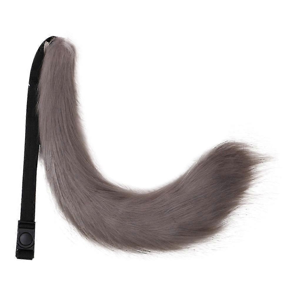 فو الفراء الذيل لحزب هالوين زي الملحقات أفخم الثعلب الذئب الذيل B