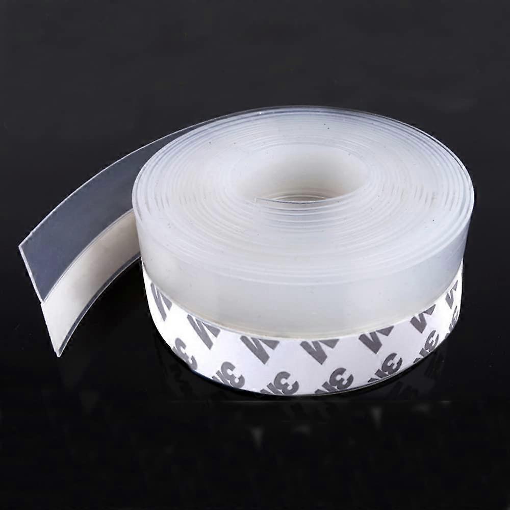 Silicone Seal Door Strip Bottom - 8M/26ft (W: 35MM) Silicone Sealing Sticker Self Adhesive Weather Stripping for Gaps