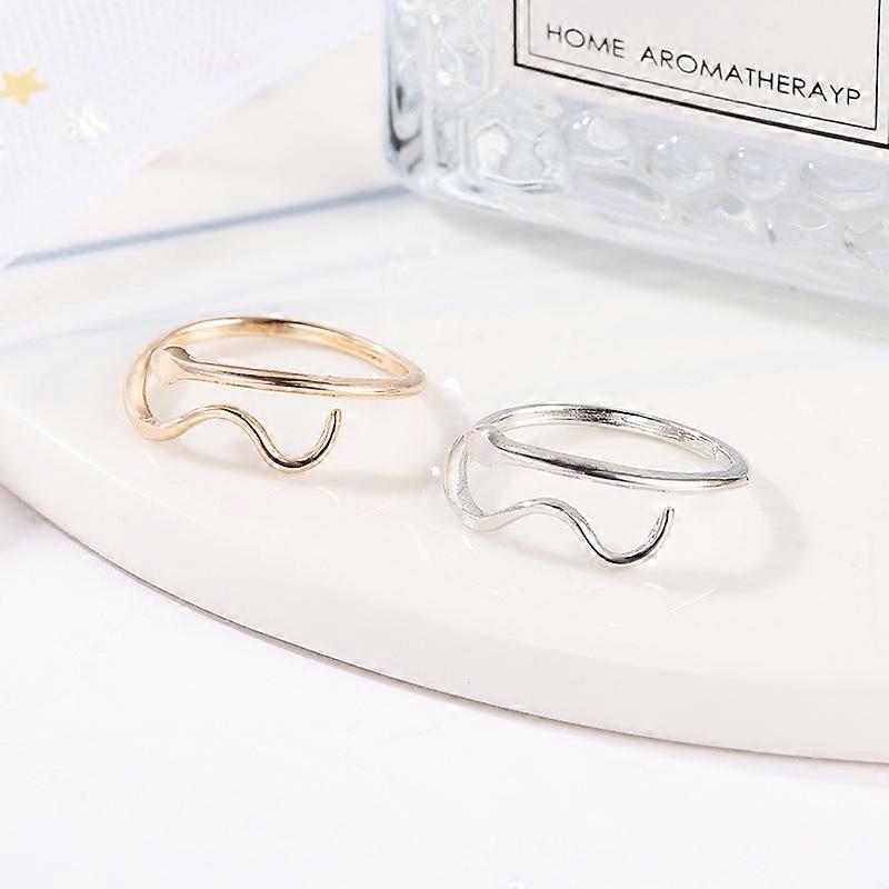 2 Pack Snake Ring Women's  Adjustable Wrap Open Spoon Ring Jewelry