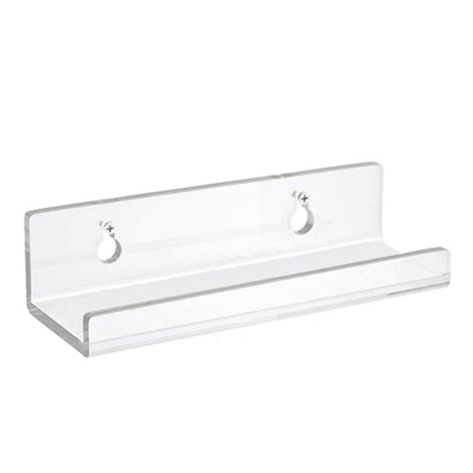 1Pc/6Pcs Clear Acrylic Vinyl Record Shelf Wall Mount Sleek Music Album Display Floating Shelves Record Holder