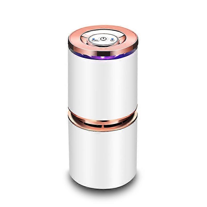 White car air purifier, portable ion generator