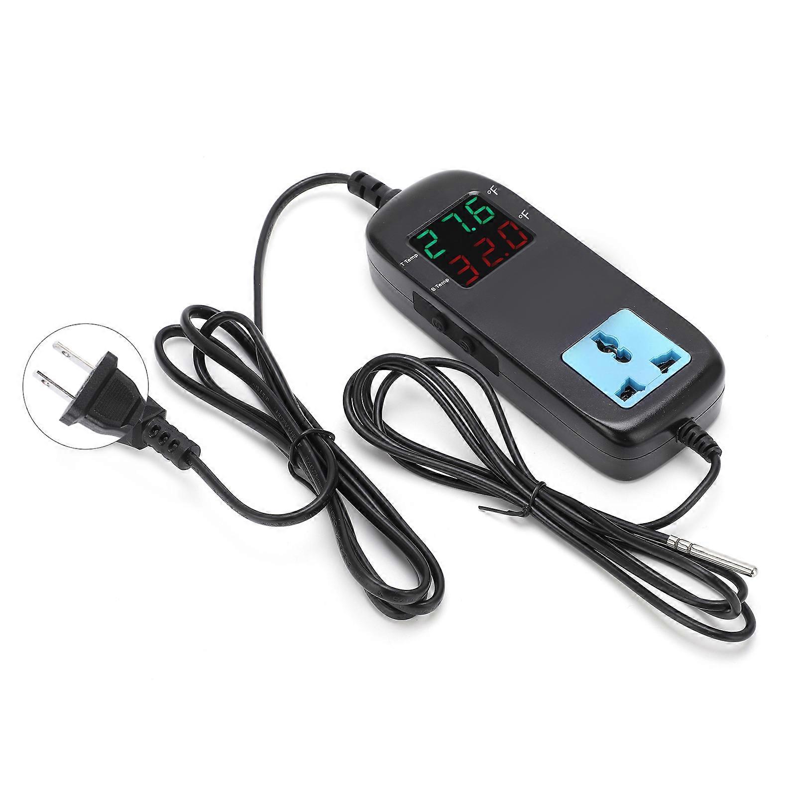 Digital Display Thermostat Intelligent Electronic Temperature Controller Regulator AC 90V~250VUS Plug