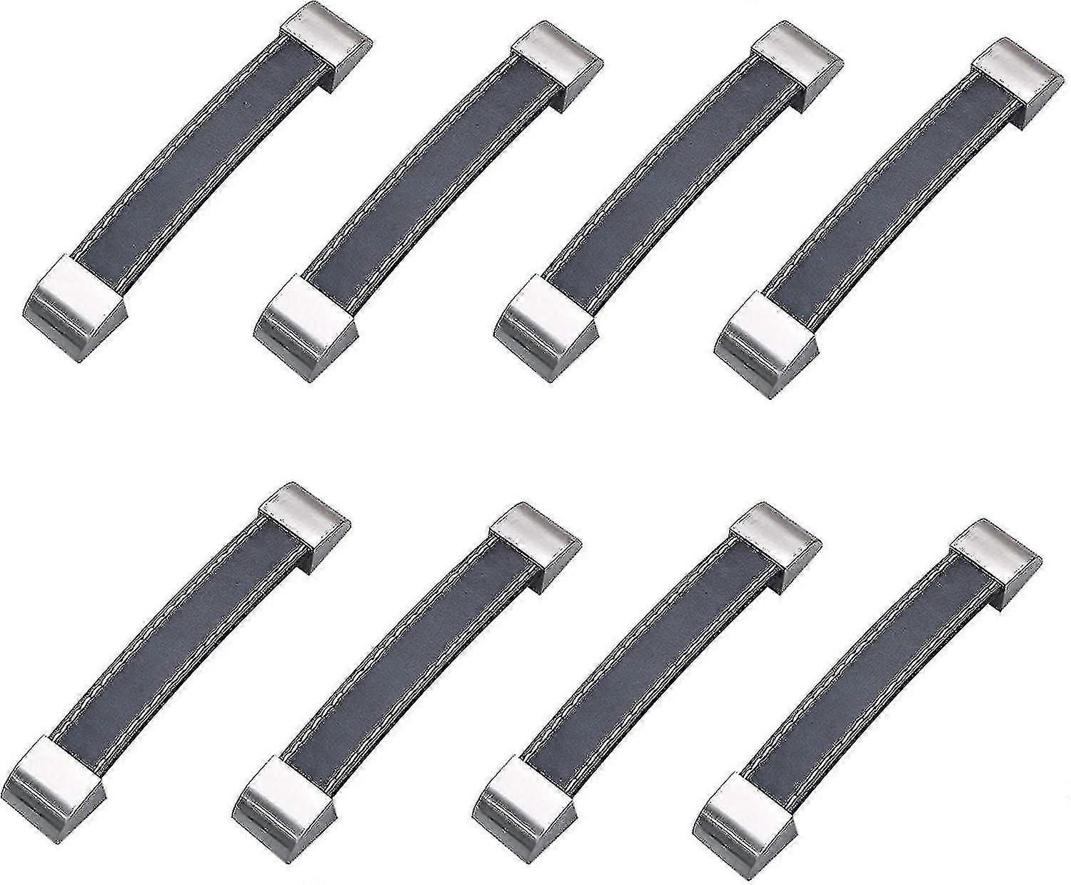 8pcs Rubber Case Strap Handle,leather Cabinet Knobs Door Handle Pull,replacement