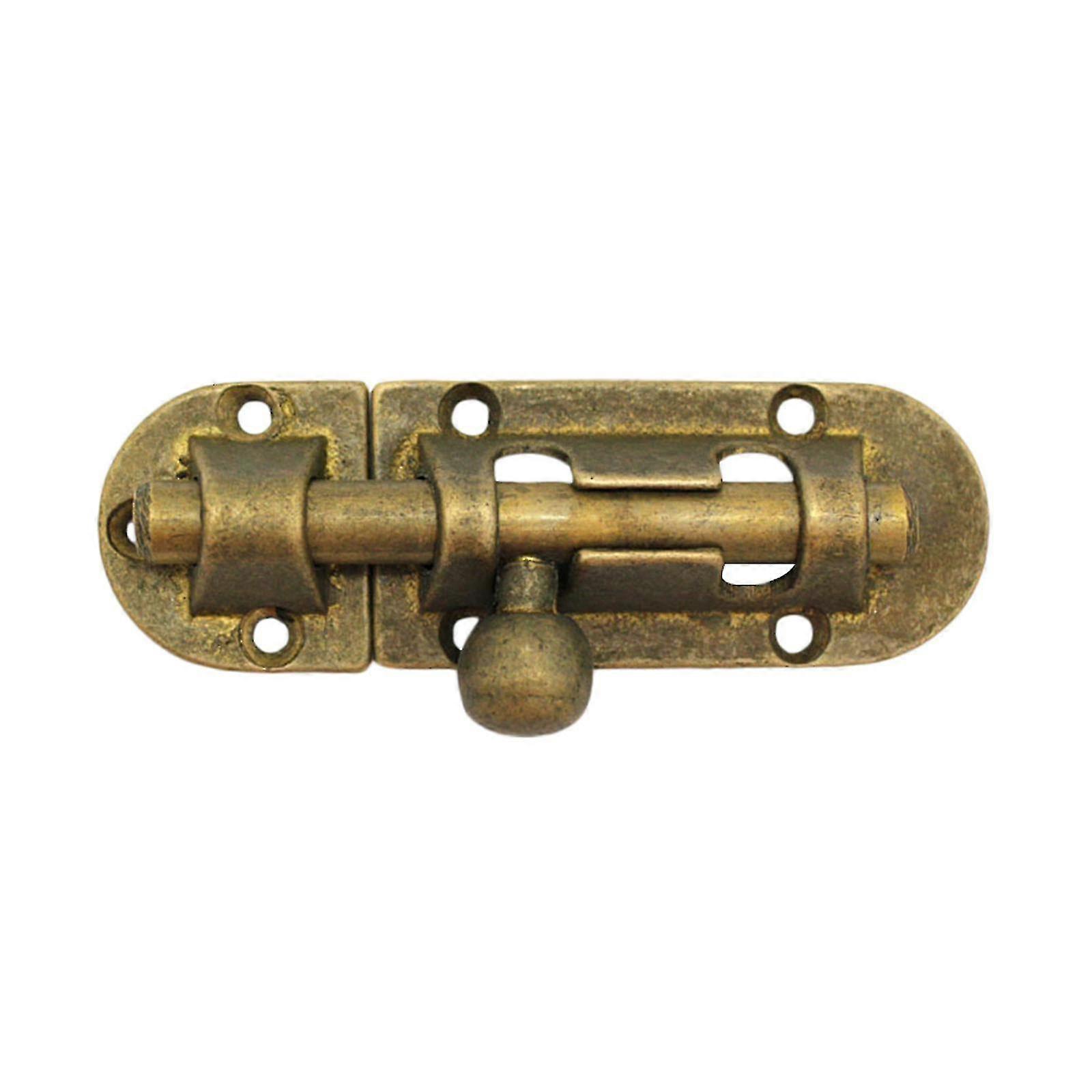Loquet de porte en cuivre antique - boucle de boulon robuste pour la sécurité à la maison