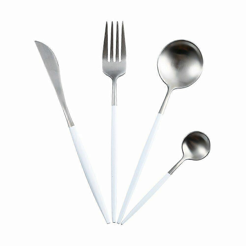 Set di posate Coltello da bistecca Forchetta Cucchiaino da caffè Cucchiaino da tè Coltelli da burro Chopstick Set
