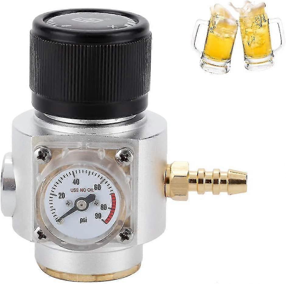 Co2 0-90 Psi自家製ミニガスレギュレータキットT21 * 4ワイヤーソーダ圧力計