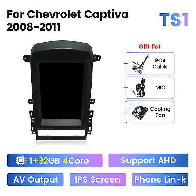 Tesla Style Screen For Chevrolet Captiva I 1 2006 - 2011 Car Radio Multimedia Player Navigation GPS Carplay Android Auto No 2din