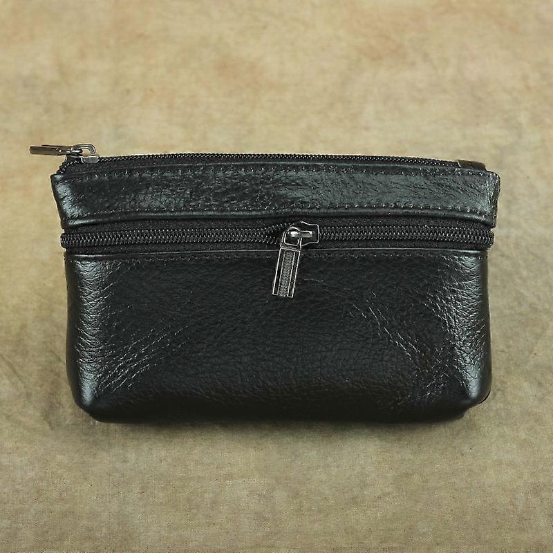 Blackr Coin Purse for Pockets Pants or Jacket Men Women Card Coin Key Chain Zip Leather Wallets Pocket