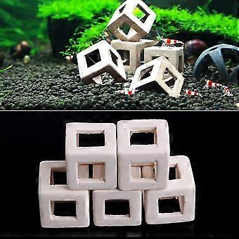 5 Pieces Aquarium Decoration - Ceramic Caves For Small Fish And Shrimp 2.2x2.2x2.2cm