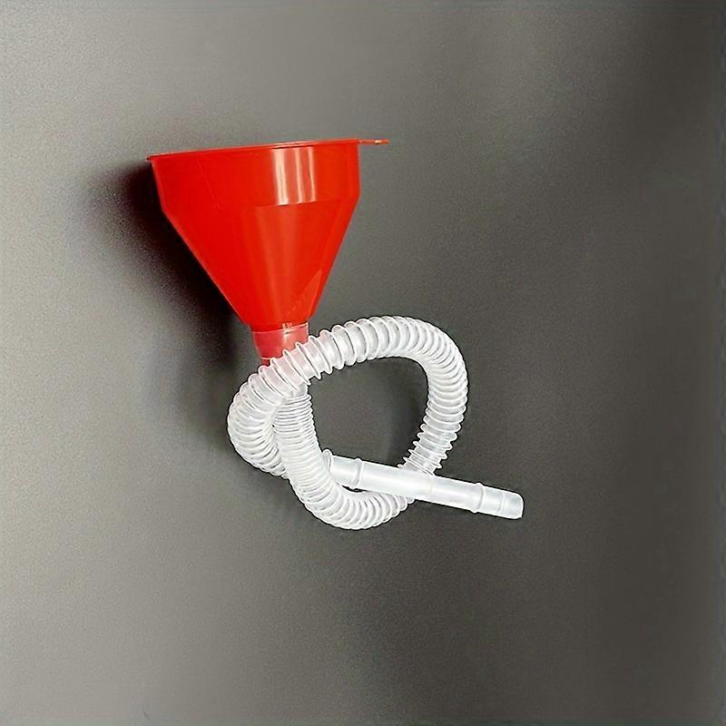 Car Refueling Funnel + Detachable Hose Gasoline Engine Oil Additive Motorcycle Farm Machine Use Convenient Anti-leakage Filler