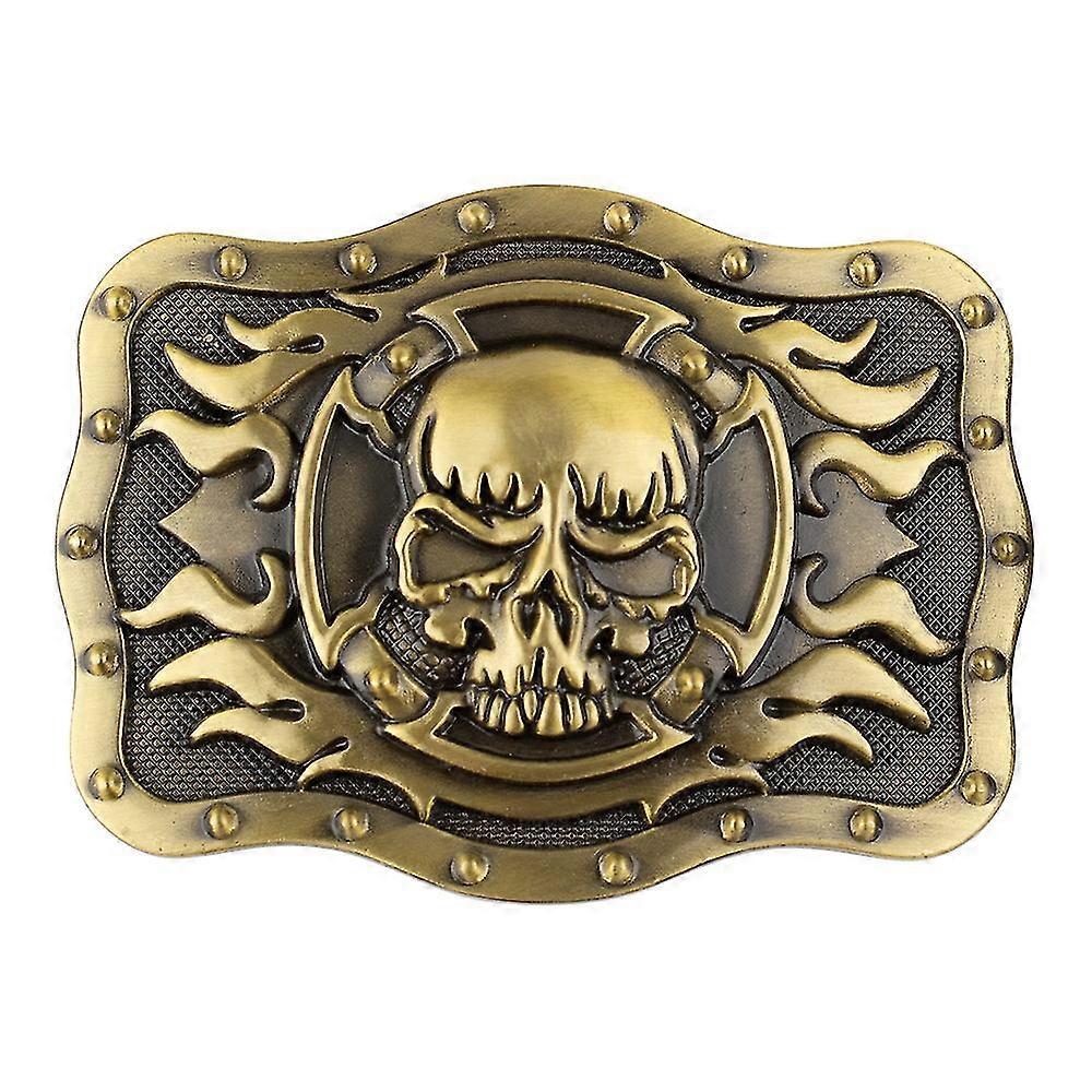 Square Skull Men S Bälte spänne dekoration