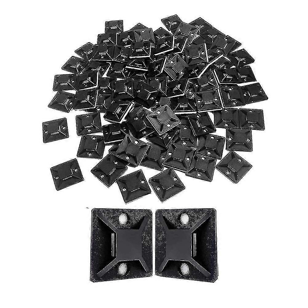 120 Pcs Adhesive Base Compatible With Cable Ties(18.5x18.5 Mm),self-adhesive Base PXCL
