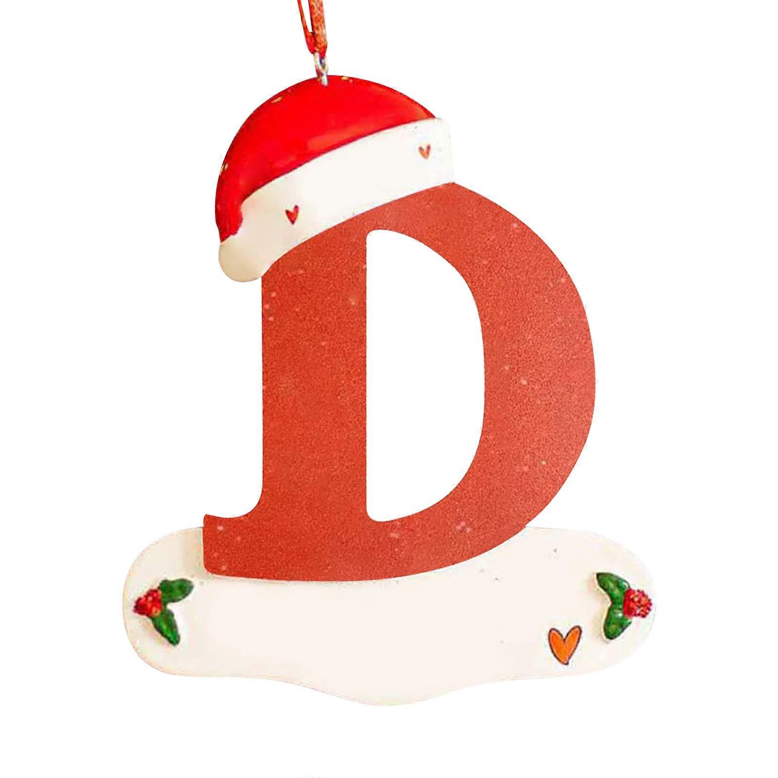 Weihnachten Little Red Hat Brief Anhänger Diy Writable Name 26 Buchstaben Anhänger