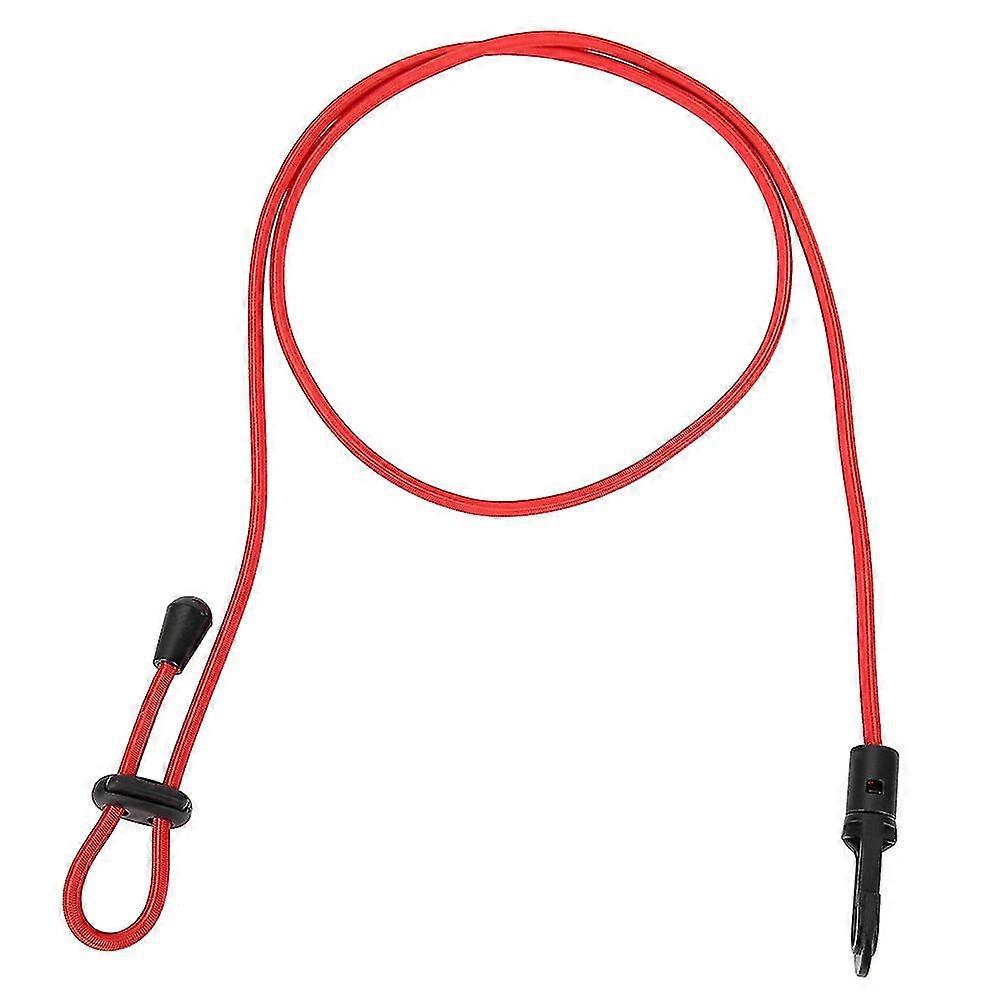 Red Portable Nylon Elastic Paddle Leash for Canoe Kayak Fishing Rod