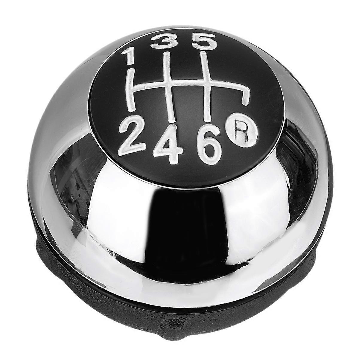 6 Speed Stick Shift Lever Knob Manual Transmission 55344048 for 2012-2018 Silver