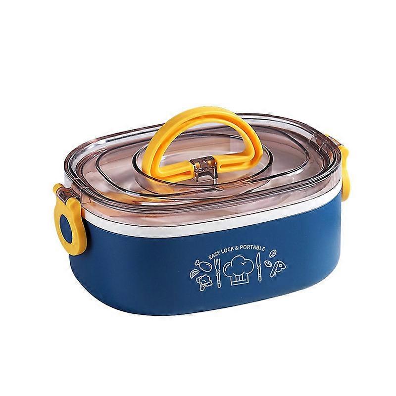 XC-540-541 Lunch Box, Specification: 600ml (Stainless Blue)
