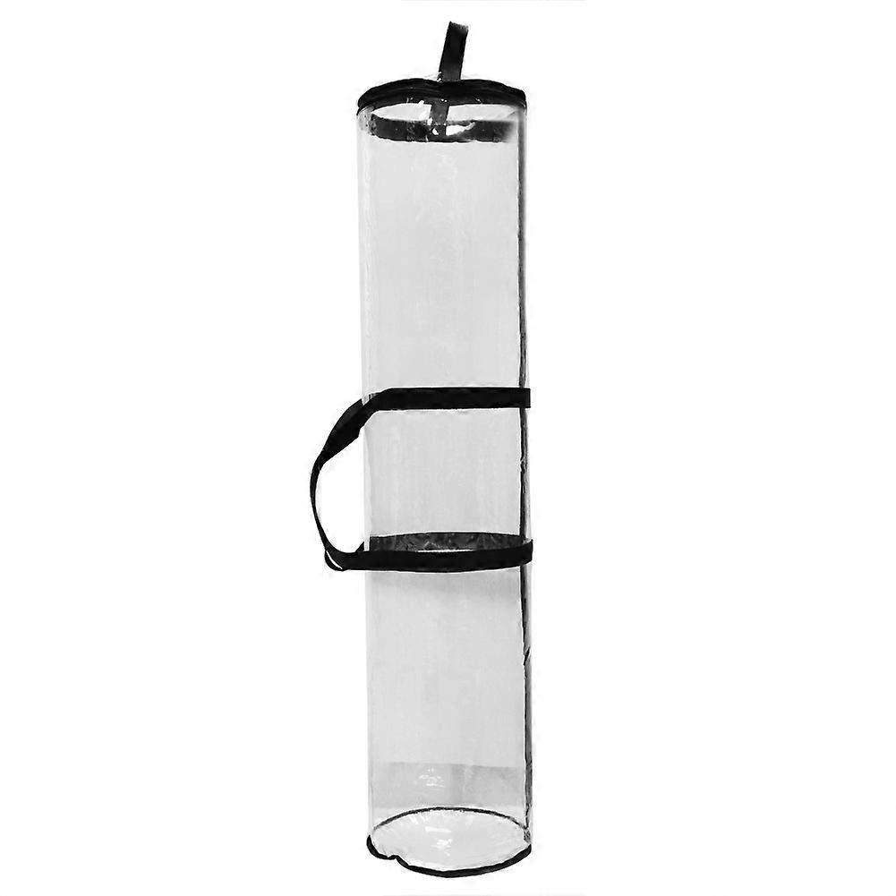 2023 New Christmas Wrapping Paper Storage Bag,24 Rolls 40 Inch PVC Clear Bag Zippered Wrap with Handles