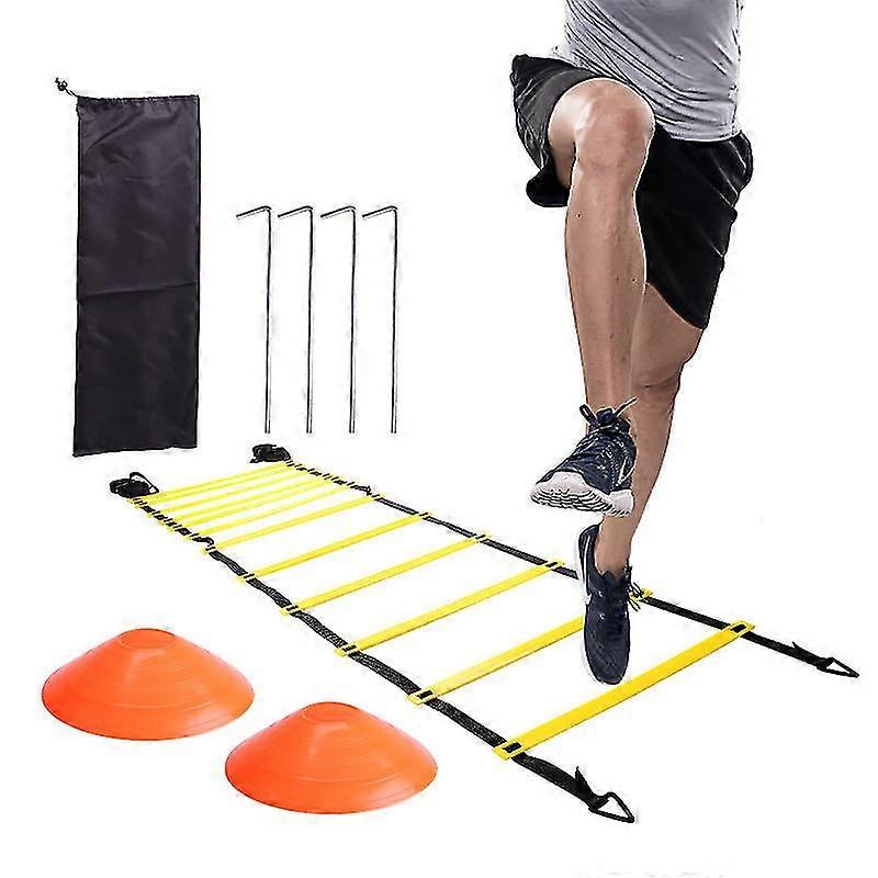 Agility Speed Ladder Ladder Equipment Set 6m 12 Rung, Improve Speed,power And Strength,perfect For Kids Teens