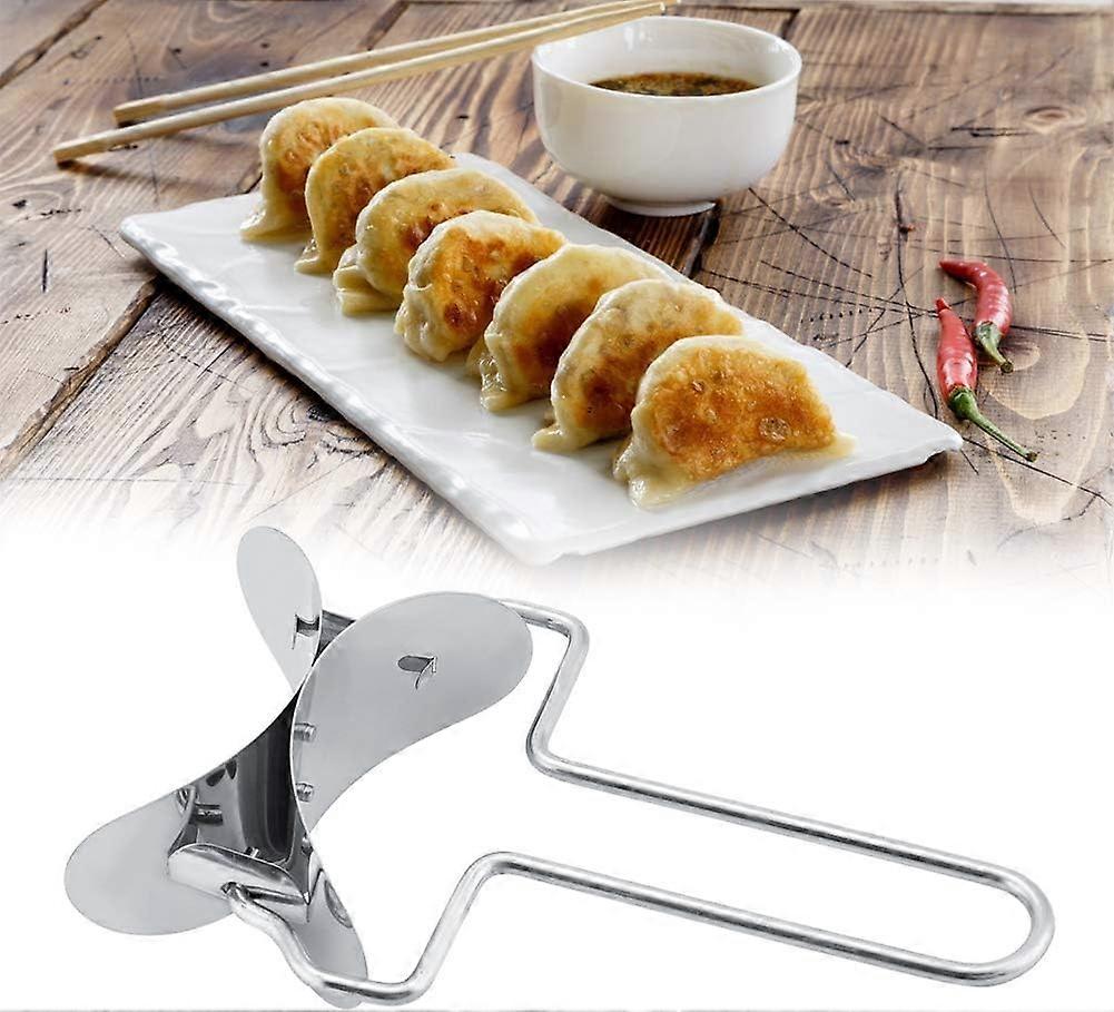 Stainless Steel Dough Presser Dumpling Wrapper Dough Mold Maker Dumpling Skin Wrappers Cutter Maker Docker Making Tool