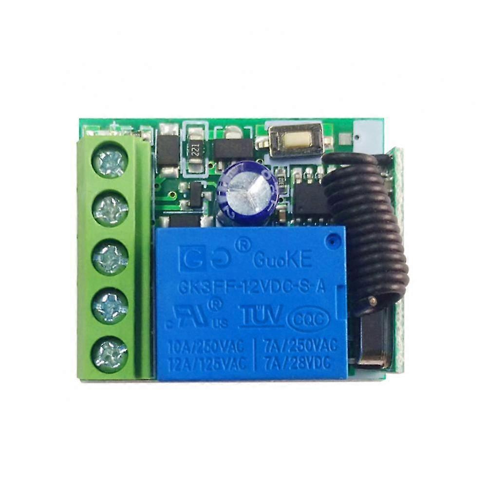 Single-channel Switch Remote Control Relay Wireless Jog Self-locking Dc 12v Radio Receiver Rf Transmitter Relay Receiver