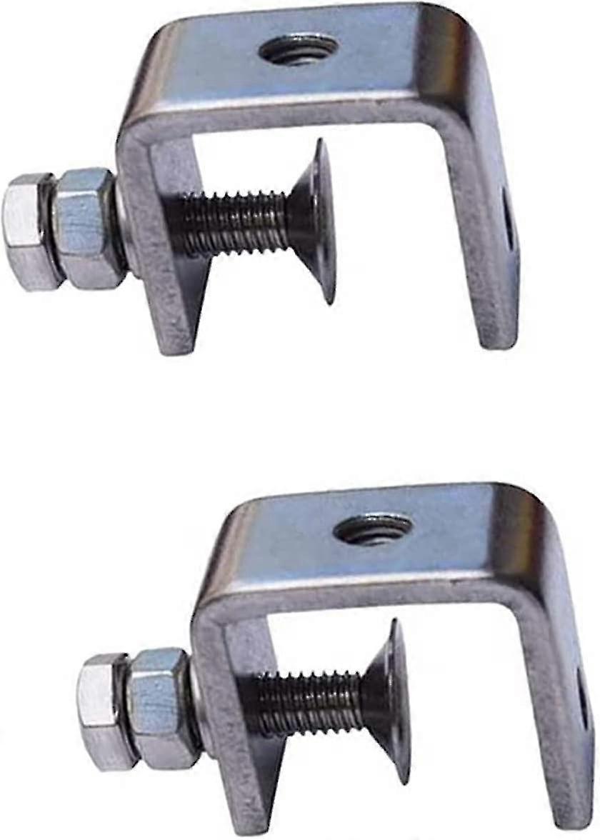2 יחידות C-Clamp 304 נירוסטה G-מהדק טייגר מהדק כבד חובה