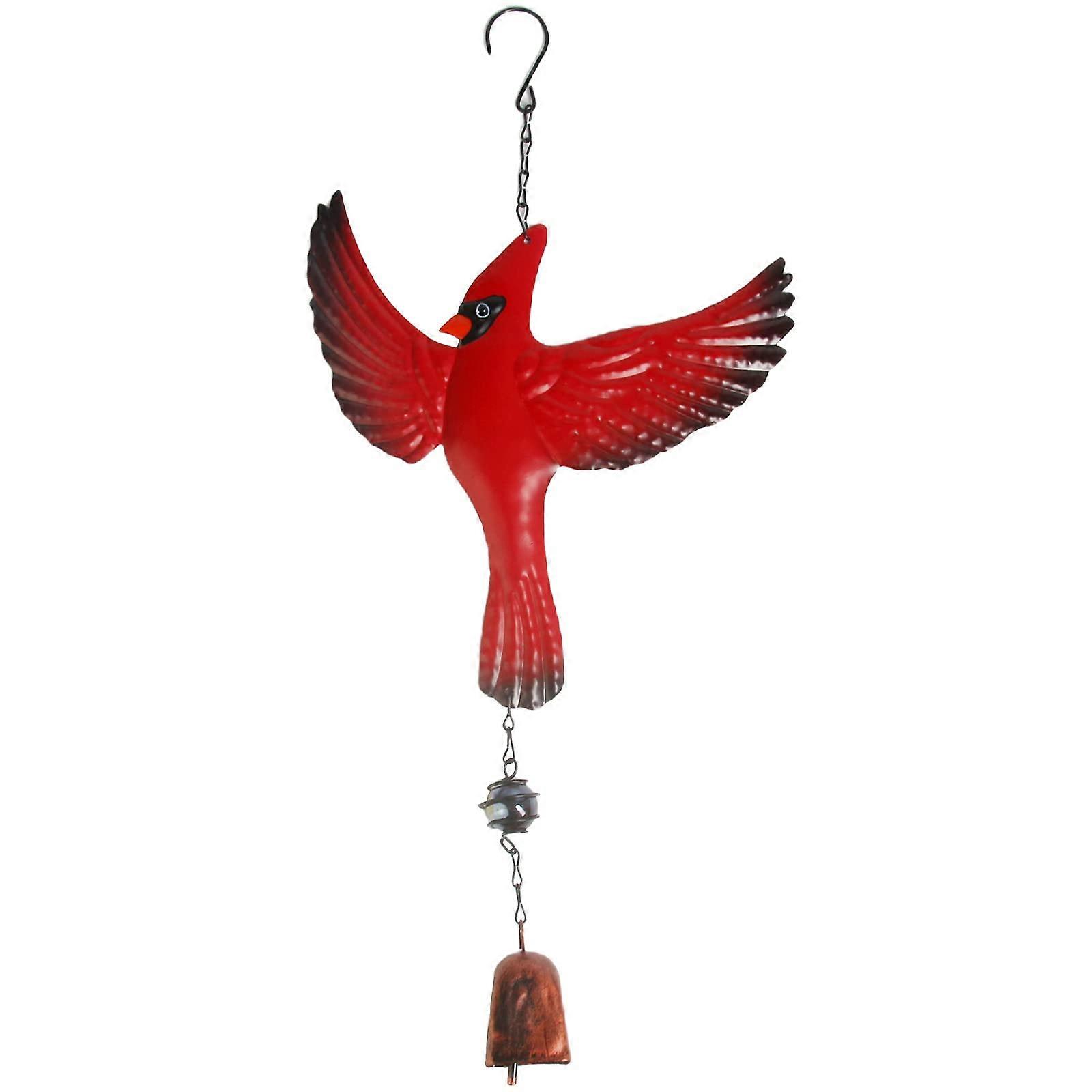 Portable Wind Bell Outdoor Chime Outdoor Decoration (Red-Hovering)