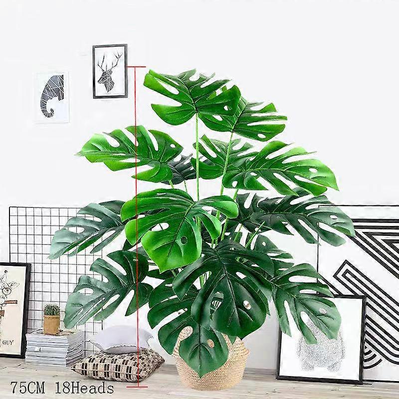 98cm Tropische Pflanzen Groe knstliche Palme Fake Monstera Plastik Blatt  Hoher Zweig fr Haus Garten Dekor Dekorative Blume