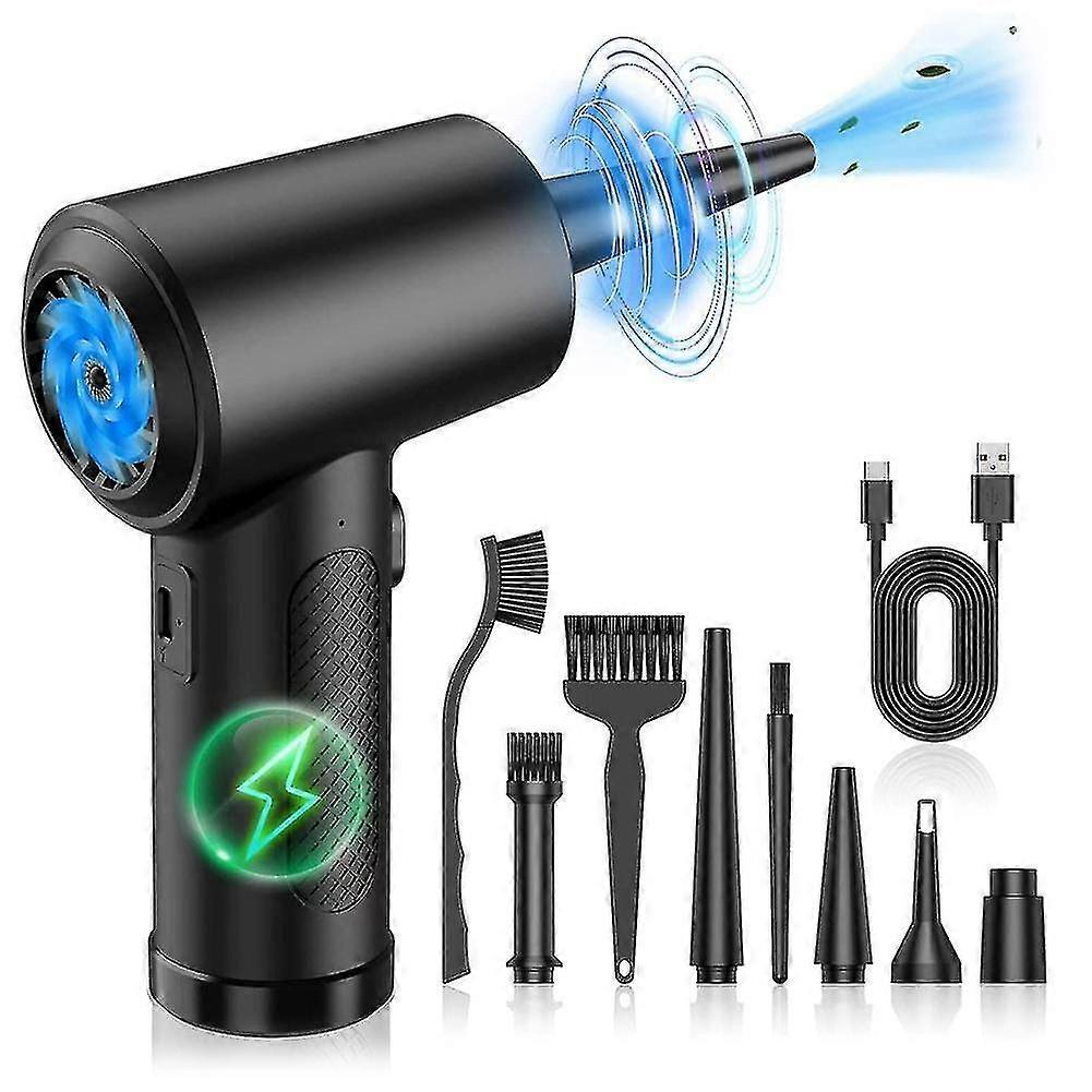 Compressed Air Duster-51000rpm-keyboard-cleaner - Good Replace Compressed Air Can - Reusable No Can