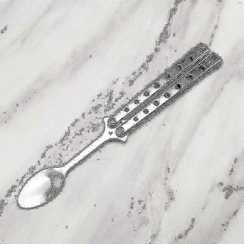 1pcs Butterfly Portable Spoon Training Folding Practice Portable Tableware|spoon